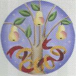 Rebecca Wood Designs Golden Rings Mini Needlepoint Canvas