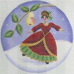 Rebecca Wood Designs Dancing Lady Mini Needlepoint Canvas