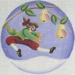 Rebecca Wood Designs Leaping Lord Mini Needlepoint Canvas