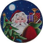 Rebecca Wood Designs Santa's Eve Needlepoint Canvas