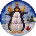 Rebecca Wood Designs Angel Penguin Needlepoint Canvas