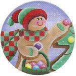 Rebecca Wood Designs Decorating the Tree Needlepoint Canvas