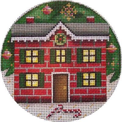 Rebecca Wood Designs Christmas House Needlepoint Canvas