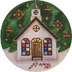 Rebecca Wood Designs Church Ornament Needlepoint Canvas