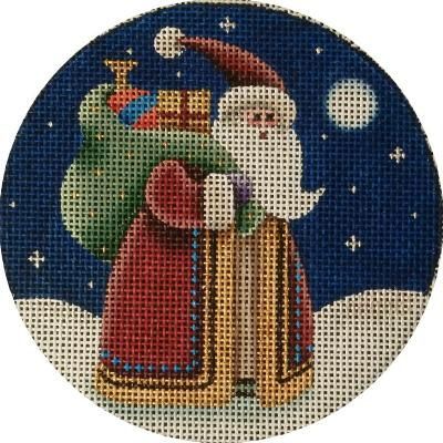 Rebecca Wood Designs Santa's Bag Needlepoint Canvas