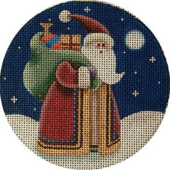 Rebecca Wood Designs Santa's Bag Needlepoint Canvas