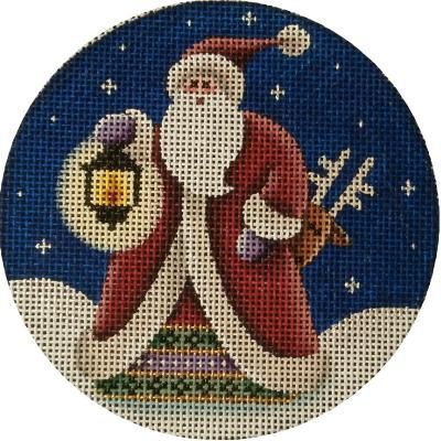 Rebecca Wood Designs Santa's Lantern Needlepoint Canvas