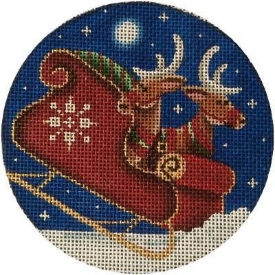 Rebecca Wood Designs Bad Landing Needlepoint Canvas