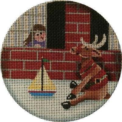 Rebecca Wood Designs Yes I am a Reindeer Needlepoint Canvas