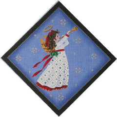 Rebecca Wood Designs Horn Angel Needlepoint Canvas