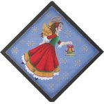 Rebecca Wood Designs Bell Angel Needlepoint Canvas