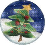 Rebecca Wood Designs Leaning Tree Needlepoint Canvas