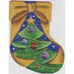 Rebecca Wood Designs Gold Ribbon Mini 18M Needlepoint Canvas