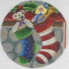 Rebecca Wood Designs Hearth Stockings Needlepoint Canvas