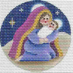 Rebecca Wood Designs Mary and Baby Jesus Needlepoint Canvas