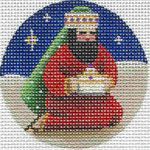 Rebecca Wood Designs Red Magi Needlepoint Canvas