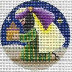 Rebecca Wood Designs Green Magi Needlepoint Canvas