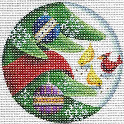 Rebecca Wood Designs Tree Birds Needlepoint Canvas