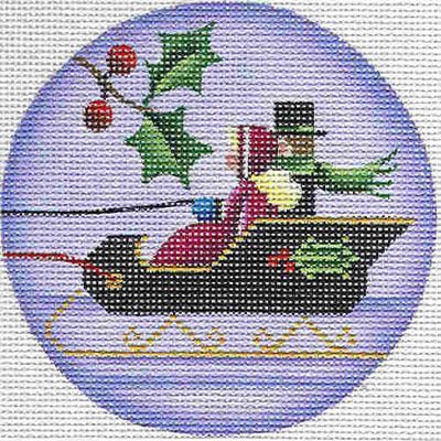 Rebecca Wood Designs Sleigh Ride Needlepoint Canvas