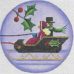 Rebecca Wood Designs Sleigh Ride Needlepoint Canvas