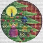 Rebecca Wood Designs Angel Candle Tree Needlepoint Canvas