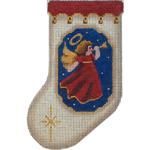 Rebecca Wood Designs Angel Mini Sock Needlepoint Canvas