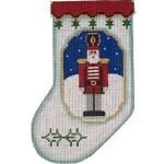 Rebecca Wood Designs Nutcracker Mini Sock Needlepoint Canvas