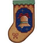 Rebecca Wood Designs Bell Mini Sock Needlepoint Canvas