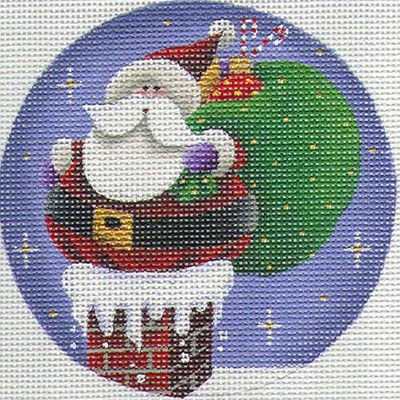 Rebecca Wood Designs Stuck in the Chimney Needlepoint Canvas