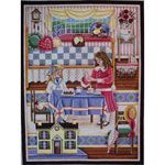 Rebecca Wood Designs Tea Party Needlepoint Canvas