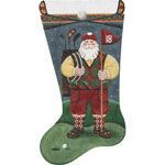 Rebecca Wood Designs Golfing Santa Needlepoint Canvas