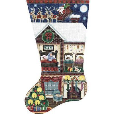 Rebecca Wood Designs Night Before Christmas 364 Needlepoint Canvas