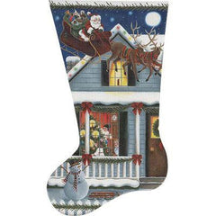 Rebecca Wood Designs Santa Sighting Needlepoint Canvas