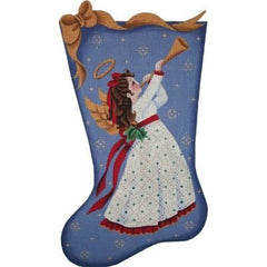 Rebecca Wood Designs Horn Angel 13M Needlepoint Canvas