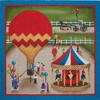 Rebecca Wood Designs Carousel Needlepoint Canvas