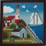 Rebecca Wood Designs Lighthouse Bay Needlepoint Canvas