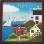 Rebecca Wood Designs Sea Breeze Needlepoint Canvas