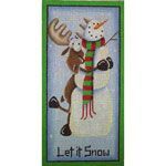 Rebecca Wood Designs January Moose Needlepoint Canvas