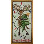 Rebecca Wood Designs December Moose Needlepoint Canvas