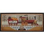 Rebecca Wood Designs Fall Train Needlepoint Canvas