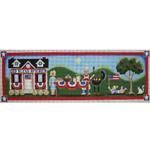Rebecca Wood Designs Independence Pane Needlepoint Canvas