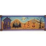 Rebecca Wood Designs Halloween Pane Needlepoint Canvas