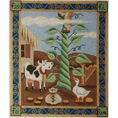 Rebecca Wood Designs Jack & Bean Stock Needlepoint Canvas