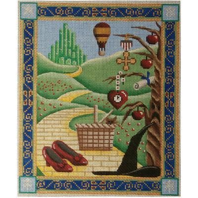Rebecca Wood Designs Wizard of Oz Needlepoint Canvas