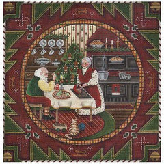 Rebecca Wood Designs Christmas Cookies Needlepoint Canvas