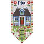 Rebecca Wood Designs May Cottage Banner Needlepoint Canvas