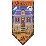 Rebecca Wood Designs Halloween Cottage Needlepoint Canvas