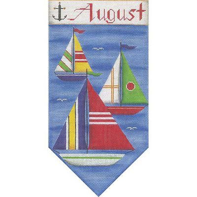 Rebecca Wood Designs August Banner Needlepoint Canvas