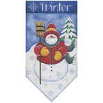 Rebecca Wood Designs Winter Banner Needlepoint Canvas