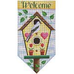 Rebecca Wood Designs Welcome Banner Needlepoint Canvas